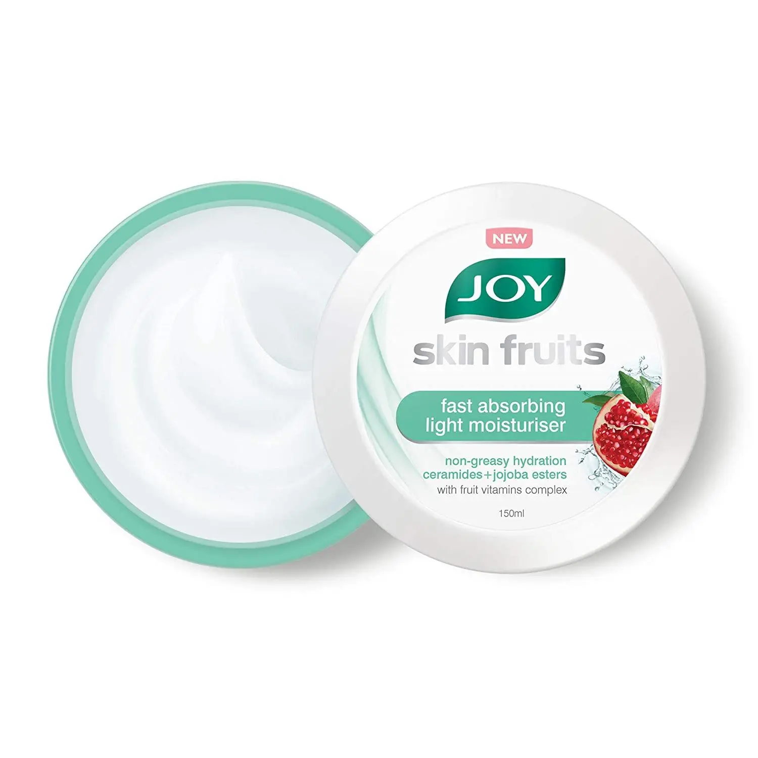 Joy Skin Fruits Fast Absorbing Light Moisturiser Cream, All Skin Types 150 ml