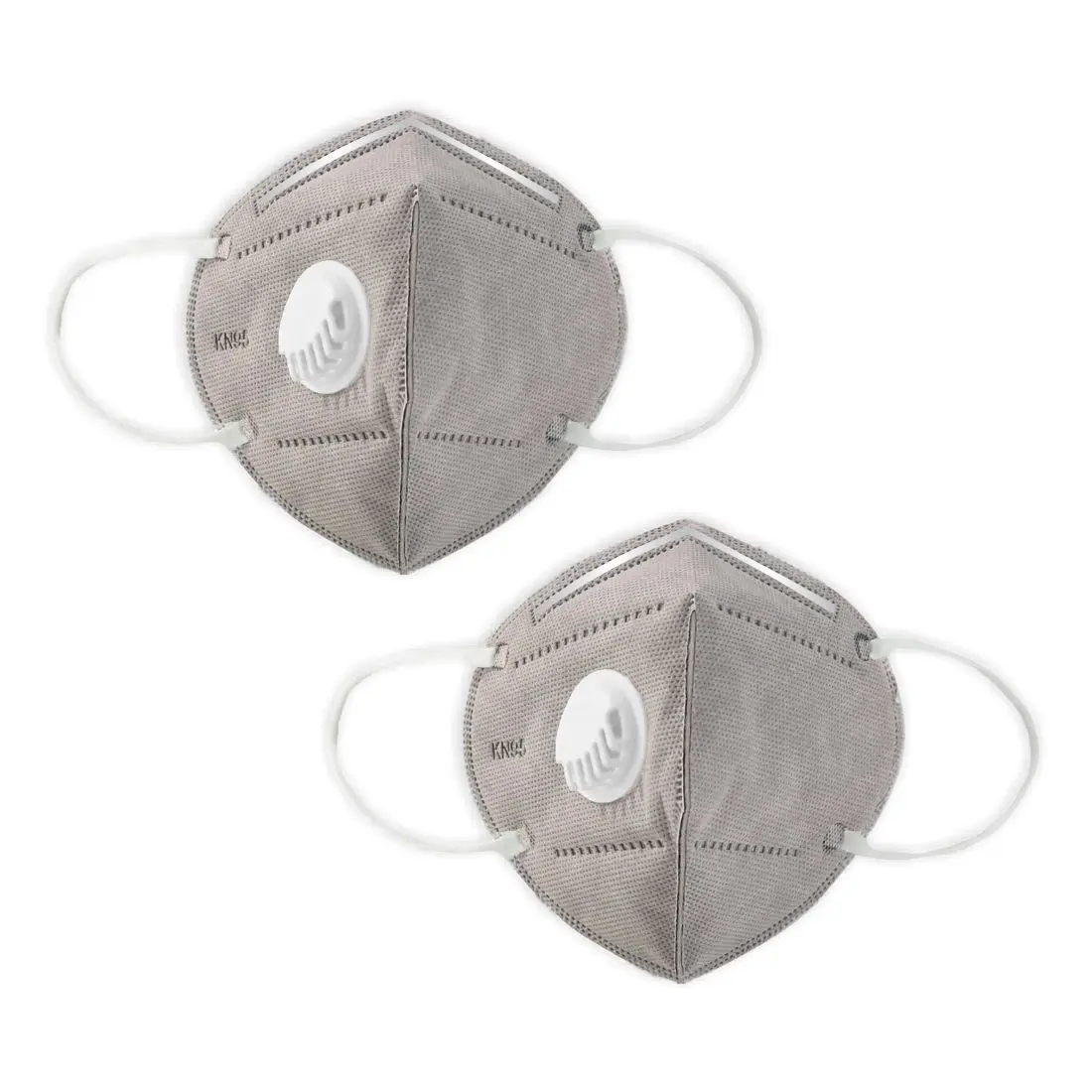 GUBB KN95 Mask With Filter Face Protection Mask Pack of 2, Grey