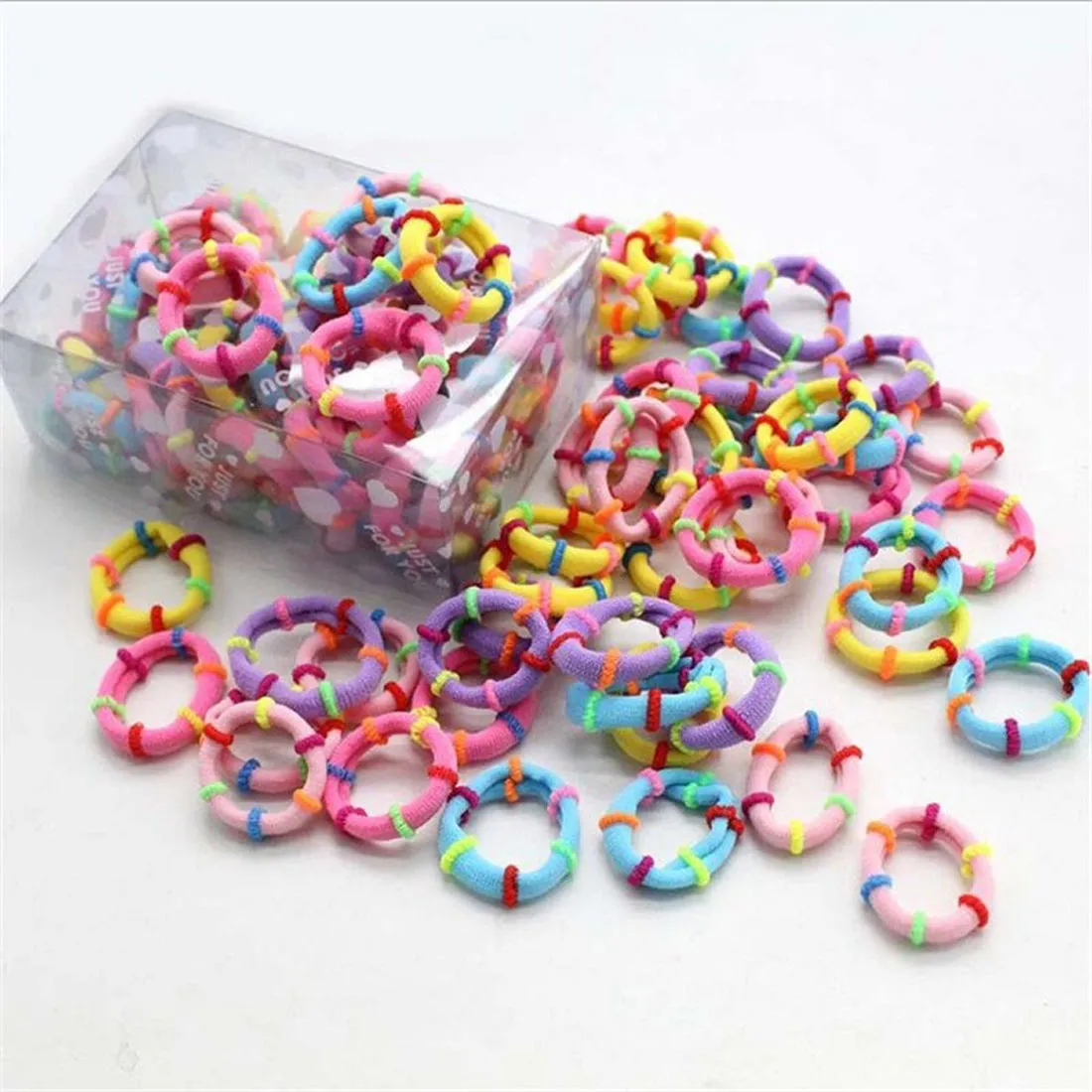 Jewels Galaxy Jewellery Multi-Coloured Hair Bands (Pack Of 50)