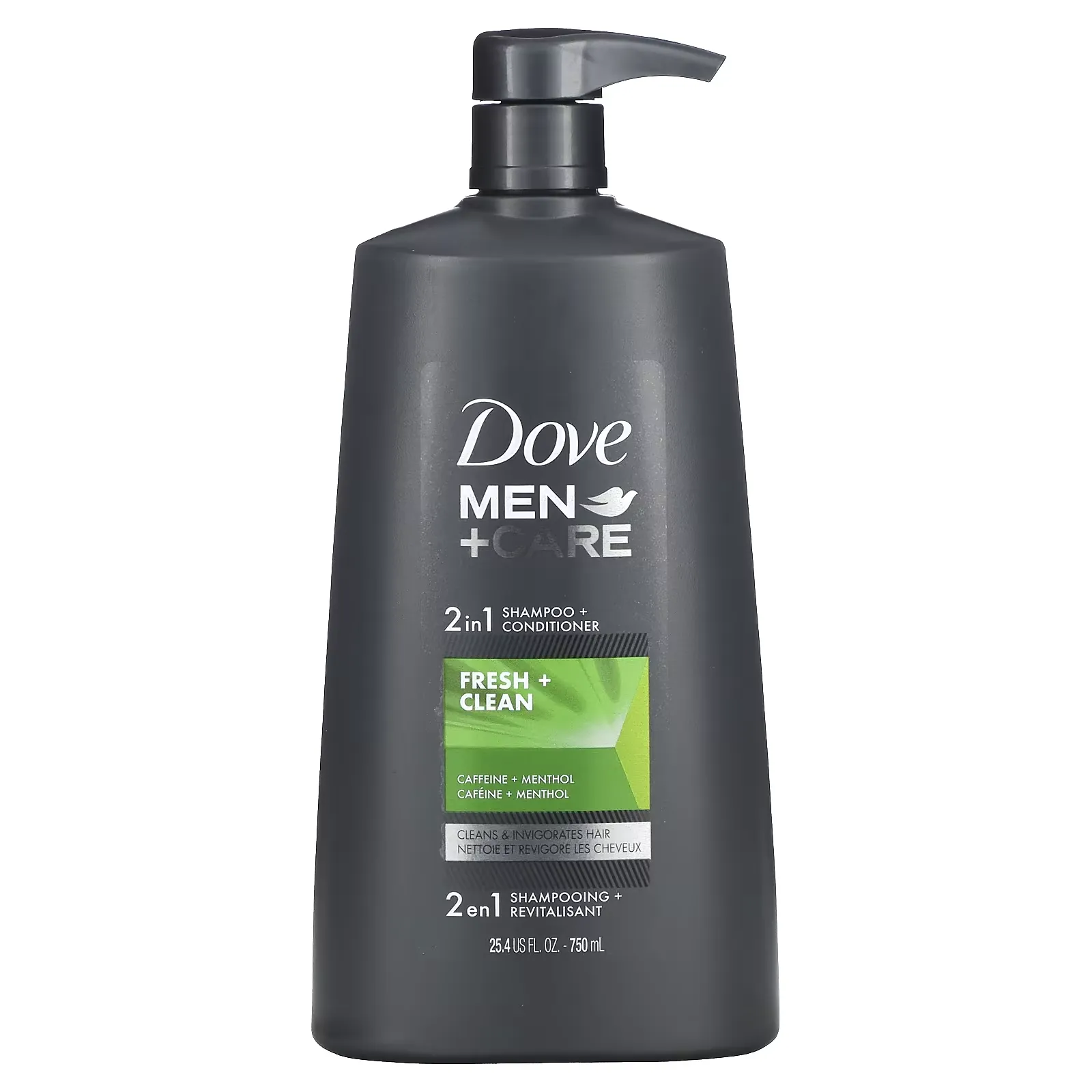 Men+Care, 2 in 1 Shampoo + Conditioner, Fresh & Clean, 25.4 fl oz (750 ml)