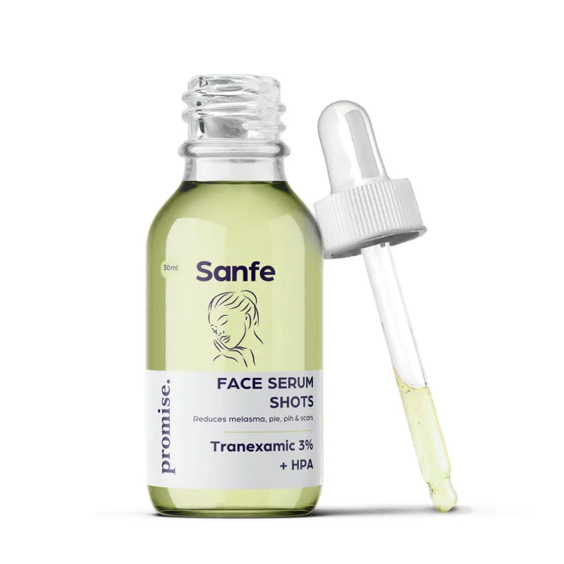 Sanfe Promise 3% Tranexamic Face Serum Shots For Melasma, Pigmentation, Erythema & Acne Scars