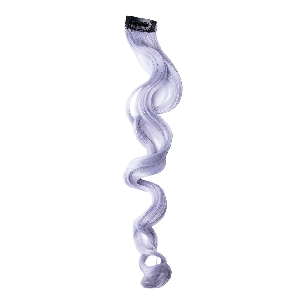 Streak Street Rich Lavender Curly Clip-On Strands