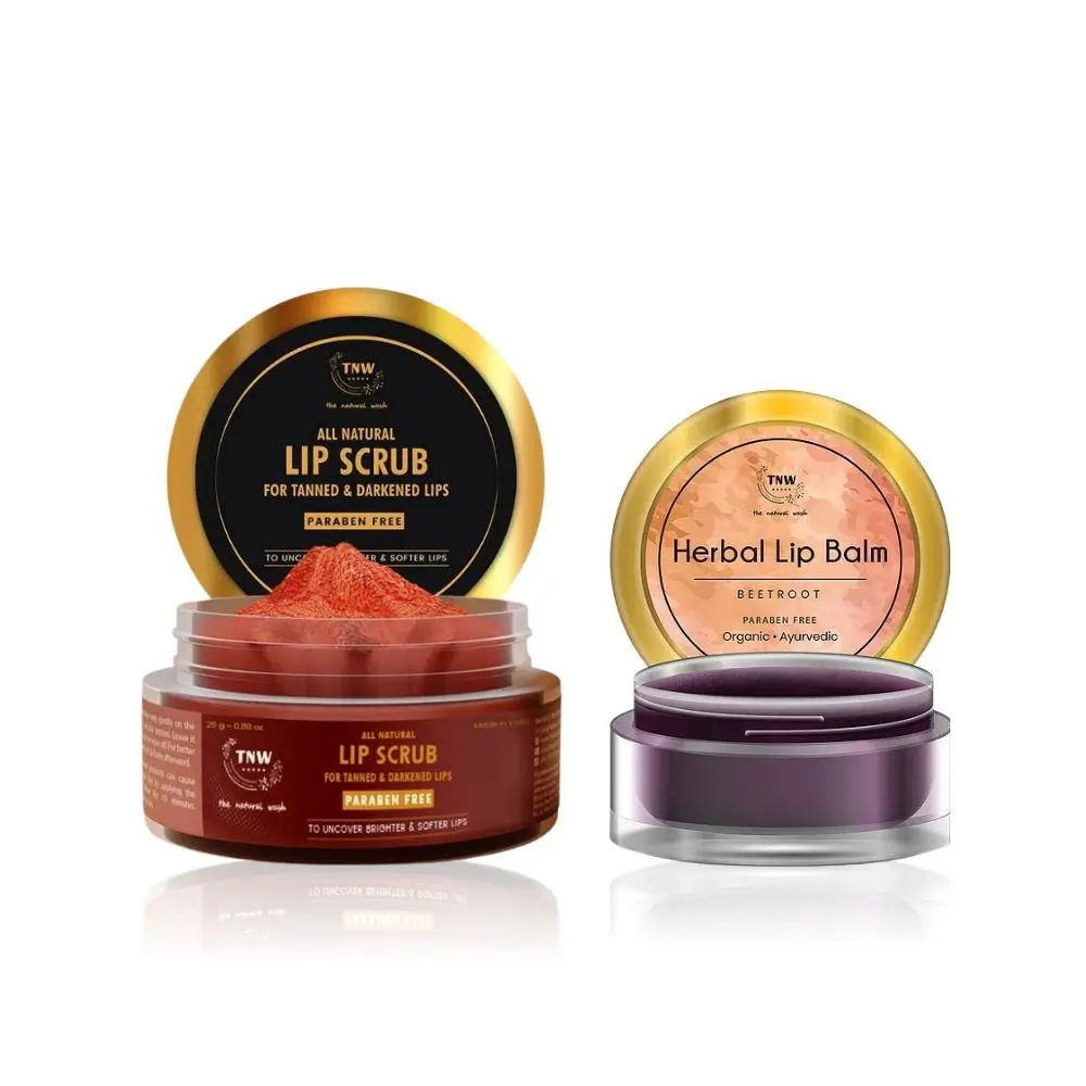 TNW The Natural Wash Lip Scrub + Lip Balm for Lip Care