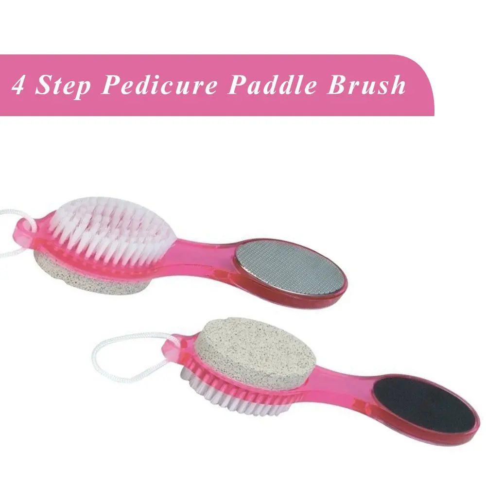 4 Step Pedicure Paddle Brush (Color May Vary)