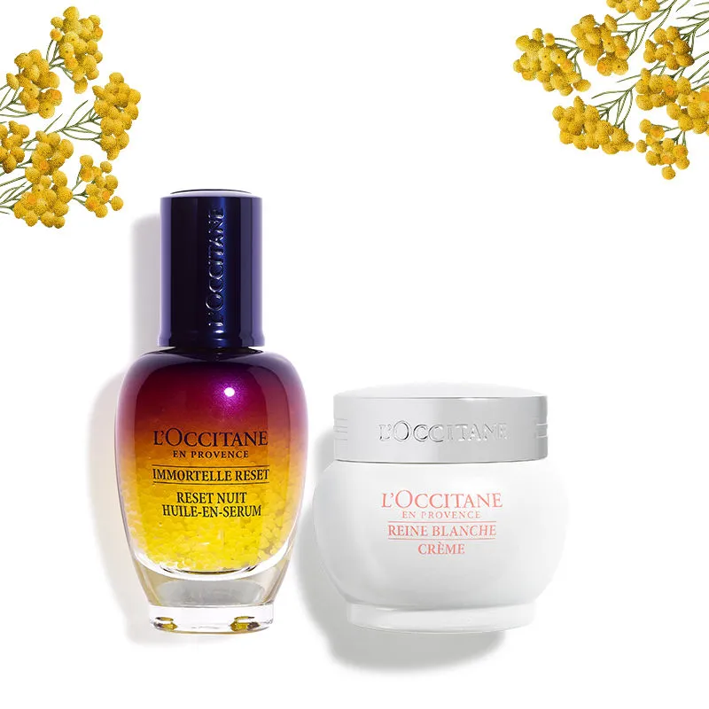 L'Occitane Pollution & Tone Boost With Anti-Aging Face Serum & Brightening Face Cream