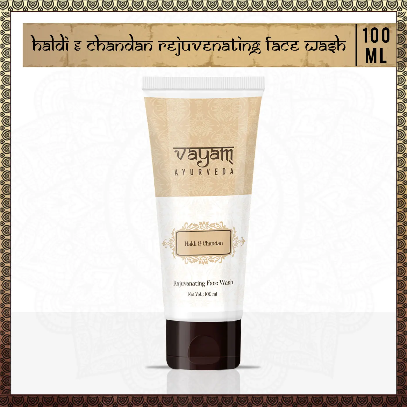 Vayam Ayurveda Haldi Chandan Rejuvenating Face Wash (100 ml)