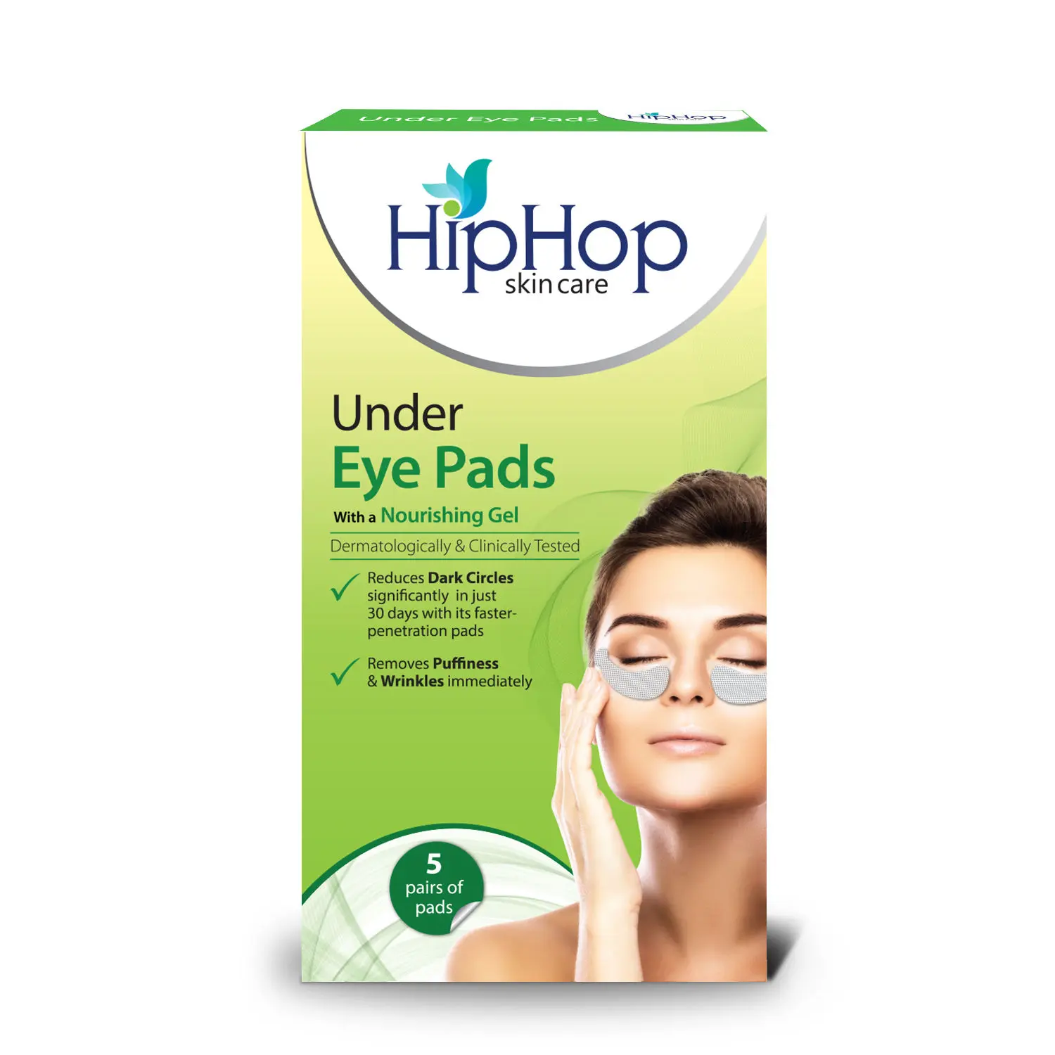HipHop Under Eye Pads With Nourishing Gel - 5 pads