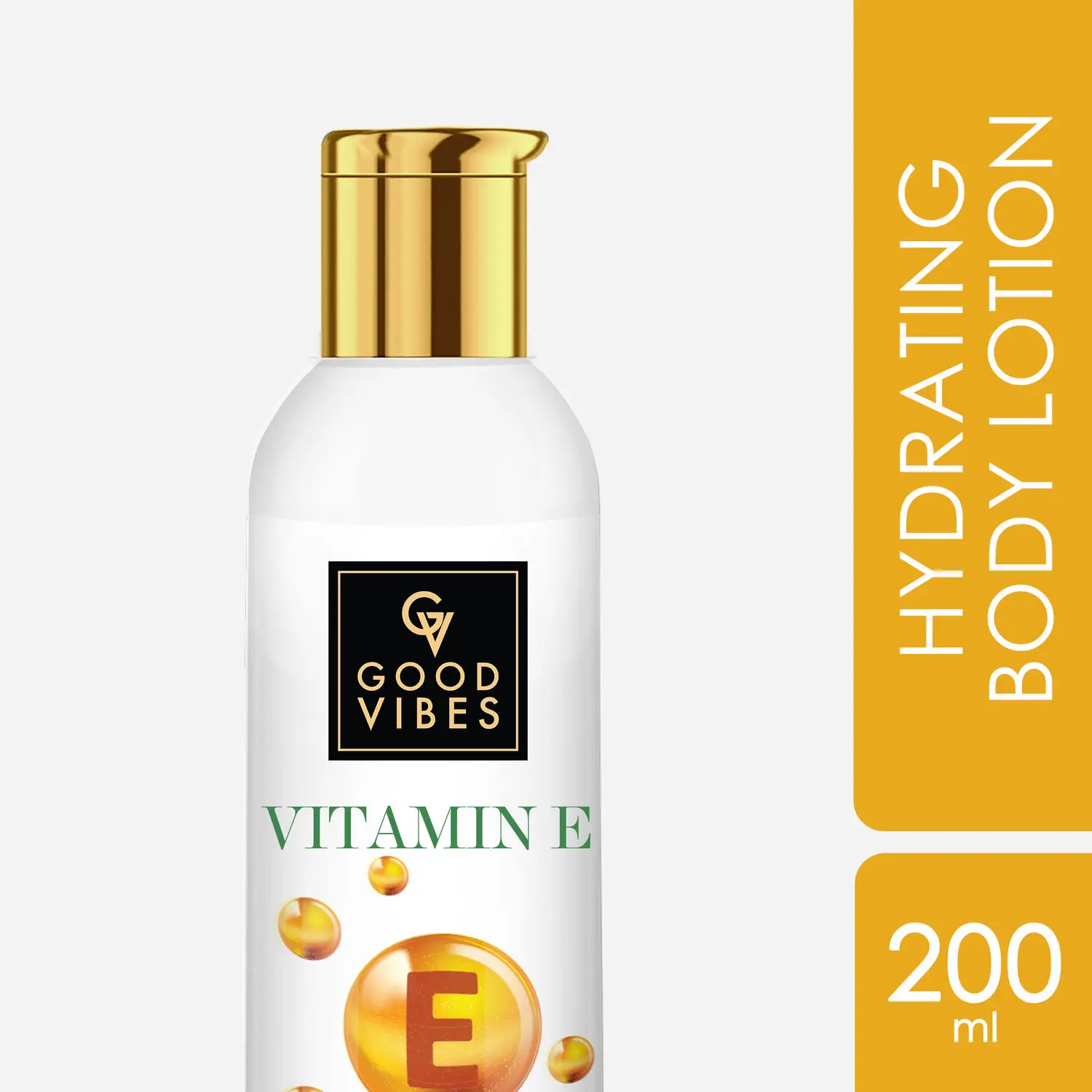 Good Vibes Vitamin E Hydrating Body Lotion | Lightweight, Absorbing, Nourishing | No Parabens, No Sulphates, No Animal Testing (200 ml)