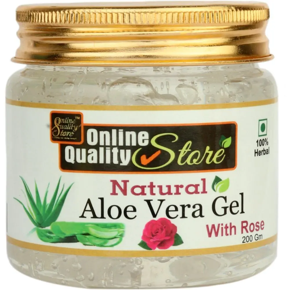 Online Quality Store Aloe Vera Gel - 200 g | pure aloe vera gel |Multipurpose Gel |Anti-acne,Anti aging gel |No Parabens, No Sulphates, No Mineral oil, Not tested on animals{Aloe_gel_White_200gm}