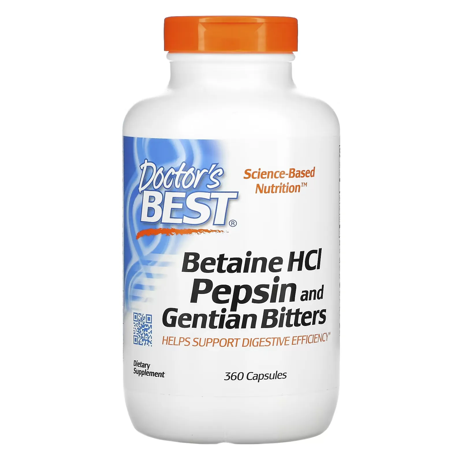 Betaine HCL, Pepsin and Gentian Bitters, 360 Capsules