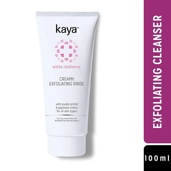 Kaya Creamy Exfoliating Rinse, with Japanese Cherry & Purple Orchid extracts for all skin types