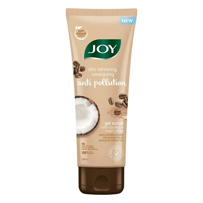 Joy Skin Refreshing & Energising Anti Pollution Gel Scrub With Coconut & Coffee 200 ml