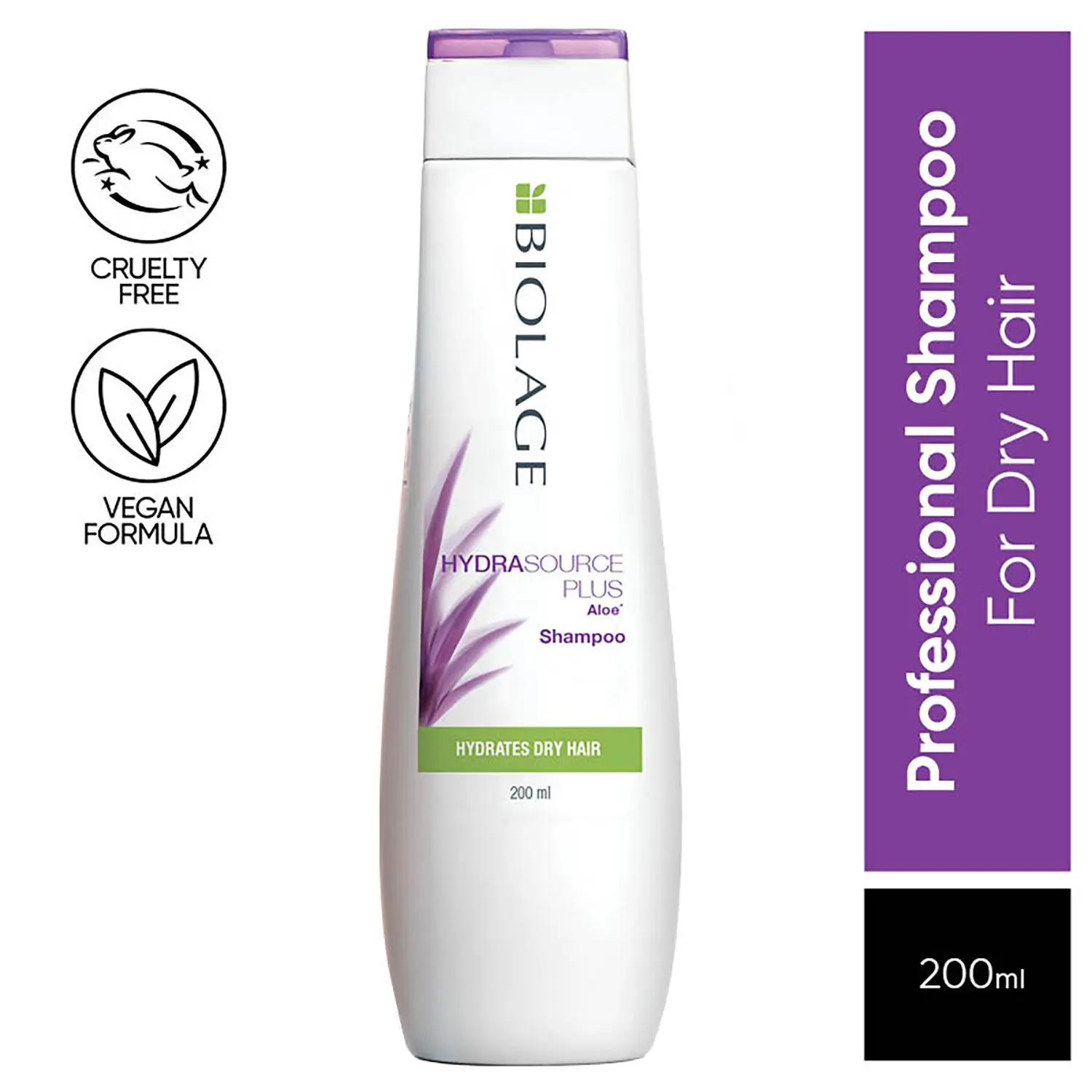 BIOLAGE Hydrasource Plus Aloe Shampoo 200ml | Paraben free|Hydrates & Moisturizes Dry Hair | For Dry Hair