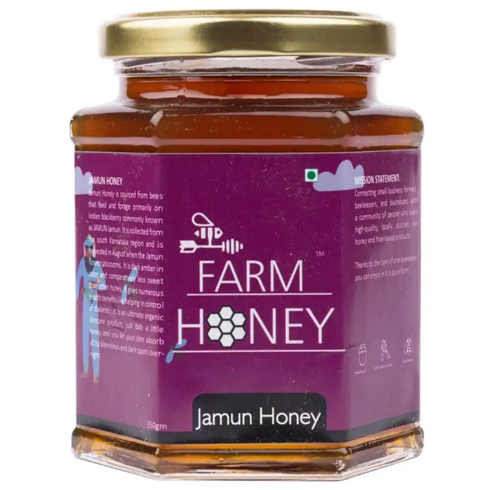 Farm Honey Jamun Honey,  350 g  Unflavoured