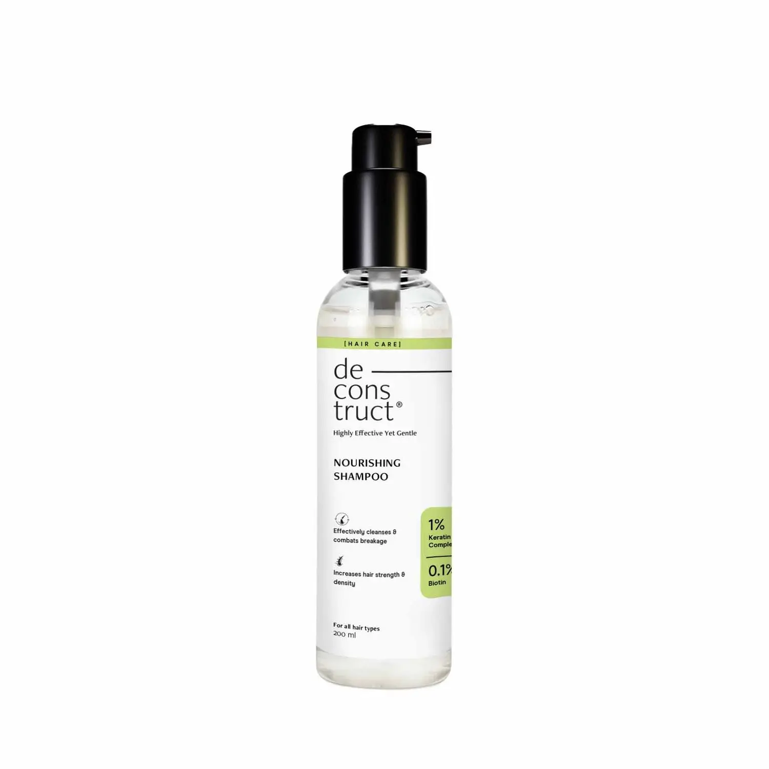 Deconstruct Nourishing Shampoo 1% Keratin Complex + 0.1% Biotin | For Hair Breakage