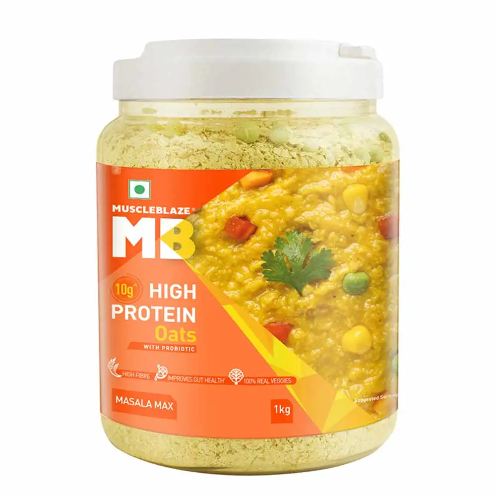 MuscleBlaze High Protein Oats,  1 kg  Masala Max