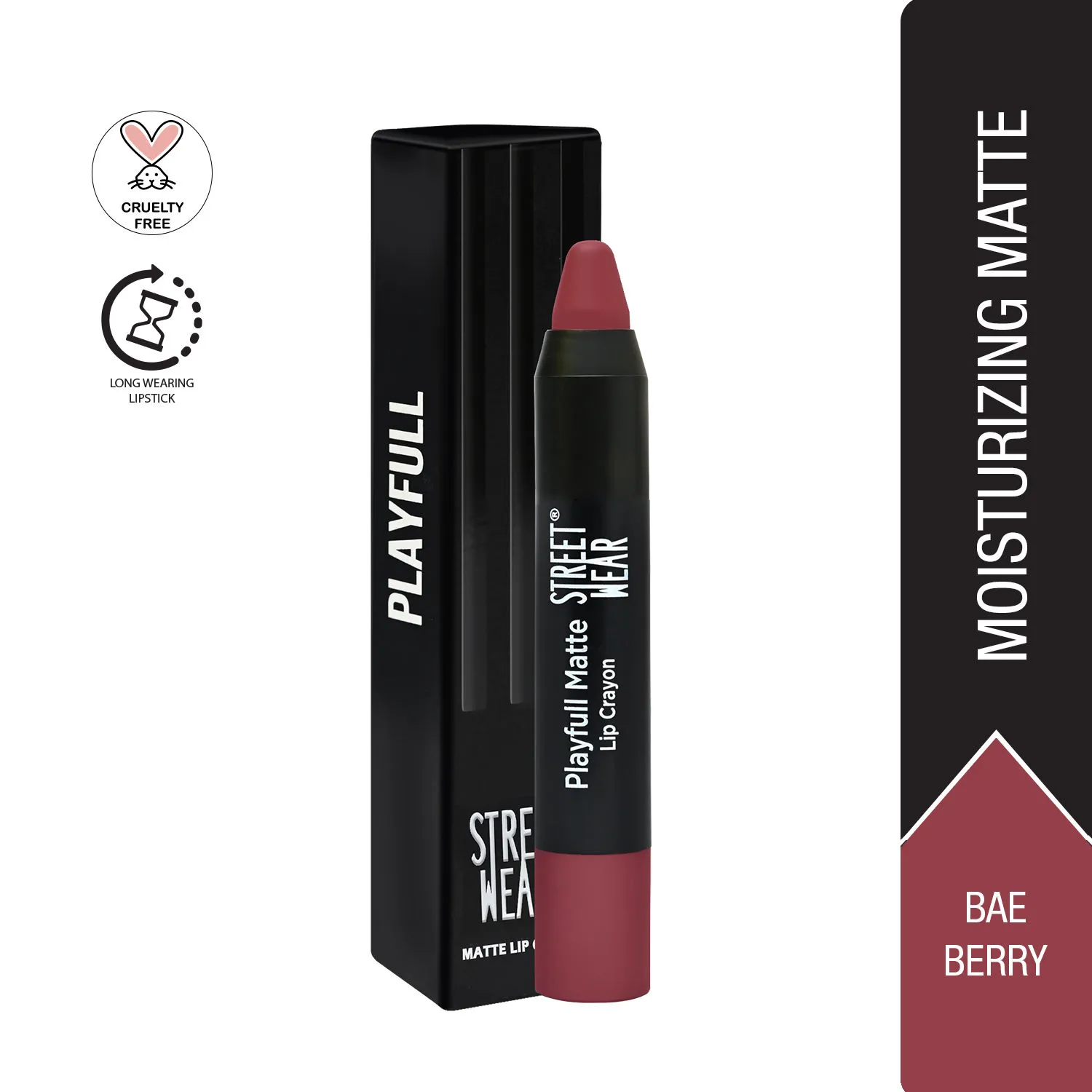 Street Wear Playfull Matte Lip Crayon - Bae Berry