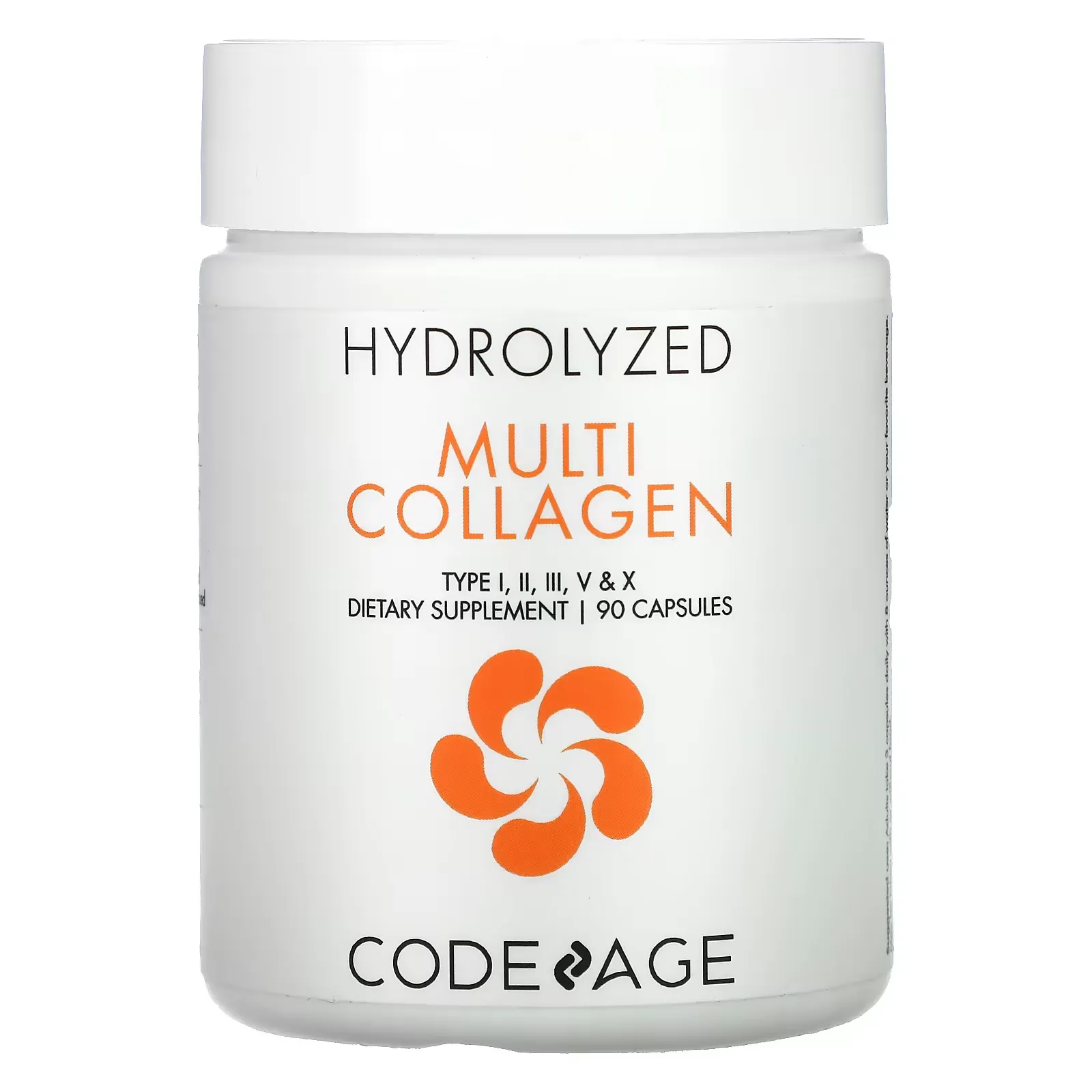 Hydrolyzed, Multi Collagen, Type I, II, III, V, X, 90 Capsules