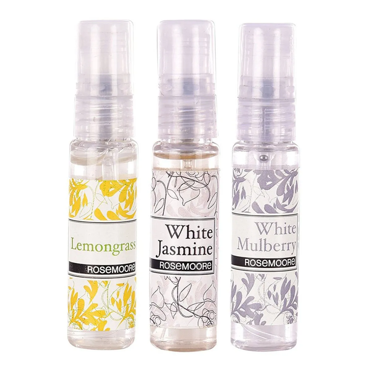 Rosemoore Car Spray (Lemongrass, White Jasmine, White Mulberry) Pack Of 3