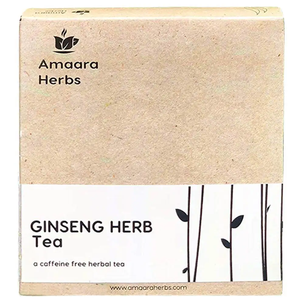 Amaara Herbs Ginseng Herb Tea,  Unflavoured  20 Tea Bag(s)