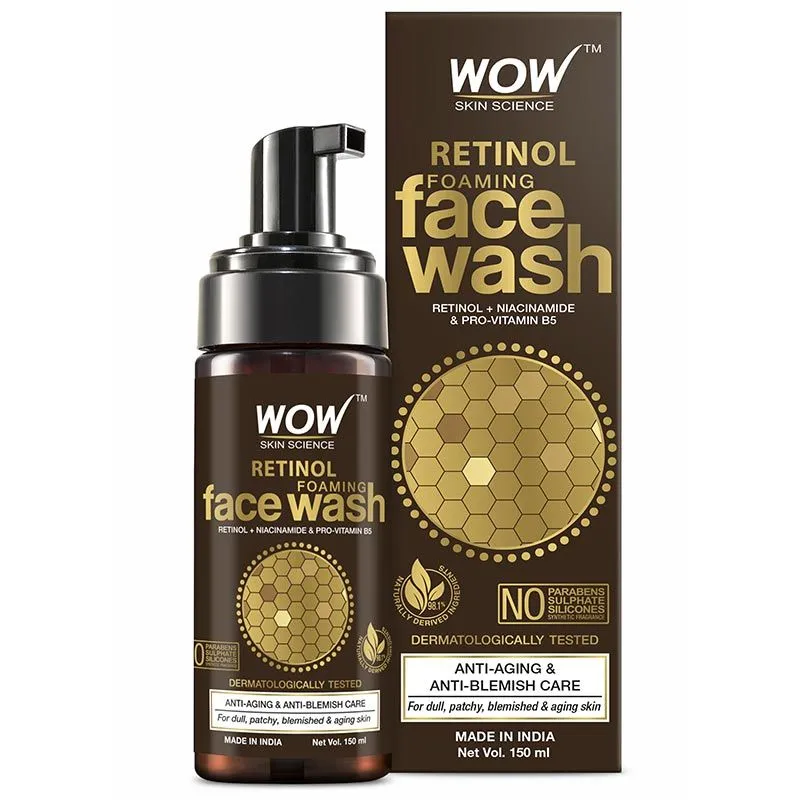 WOW Skin Science Retinol Foaming Face Wash