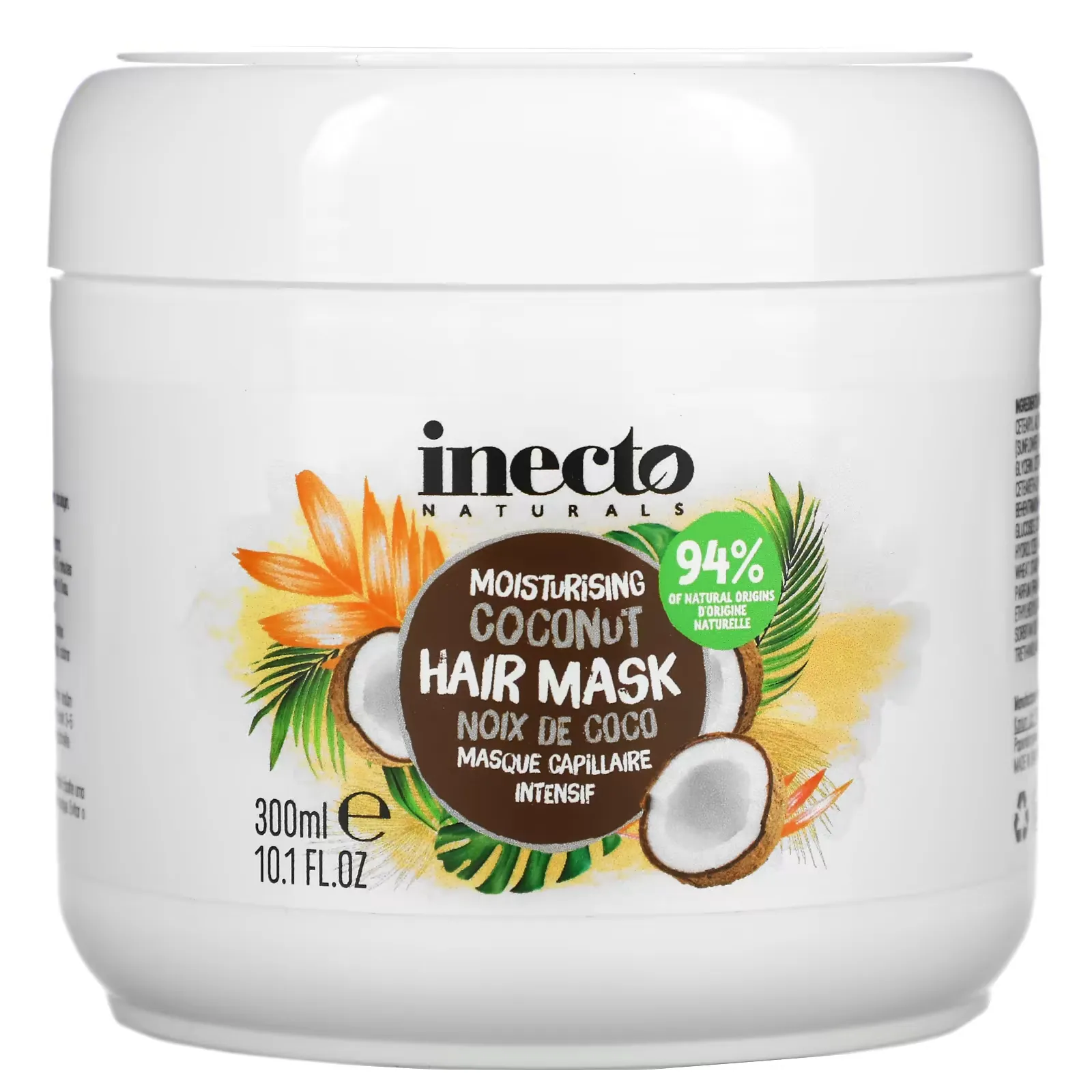 Moisturising Coconut Hair Mask, 10.1 fl oz (300 ml)