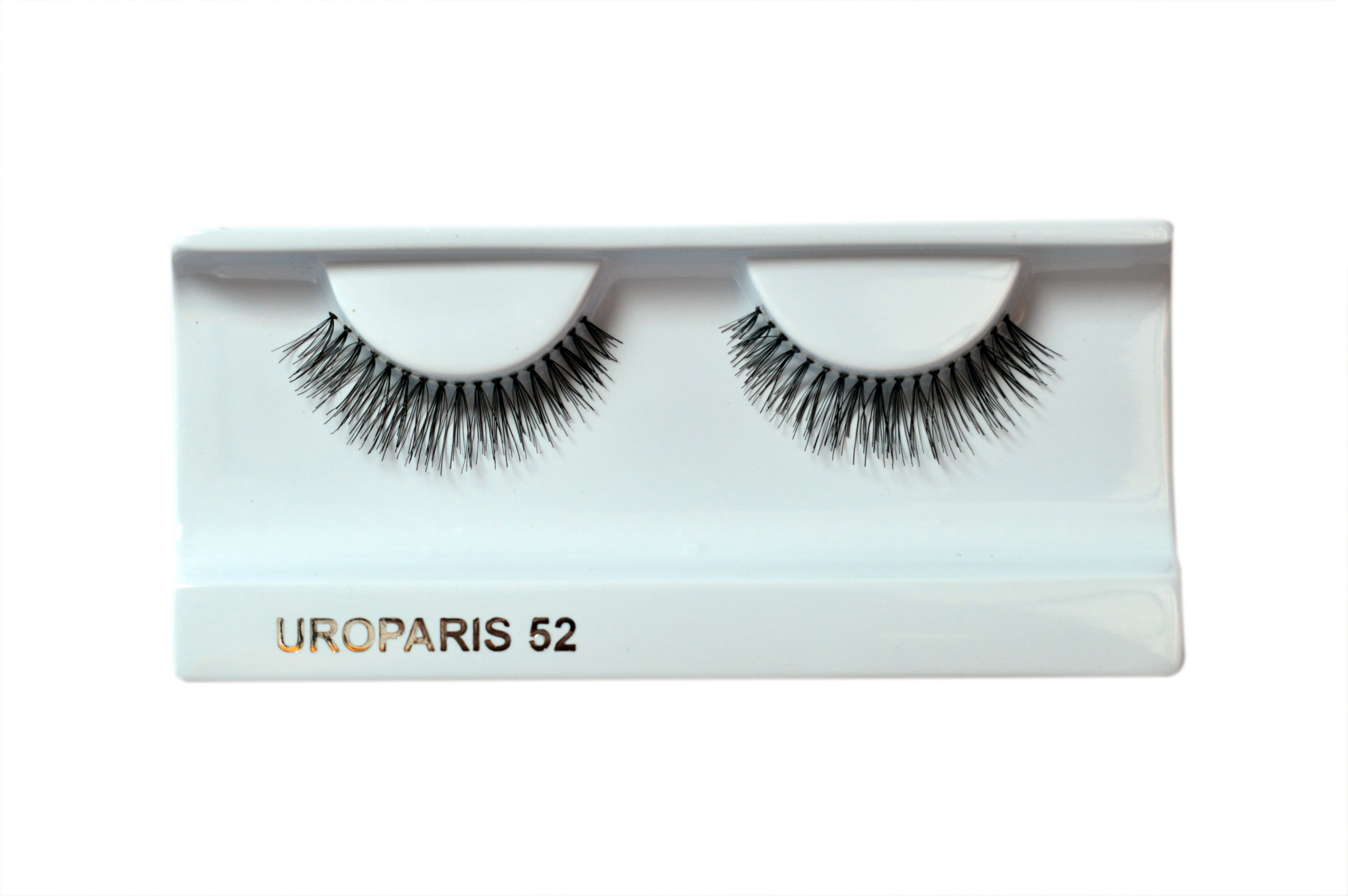 Uroparis Human Hair Eyelashes - 52 / BLACK