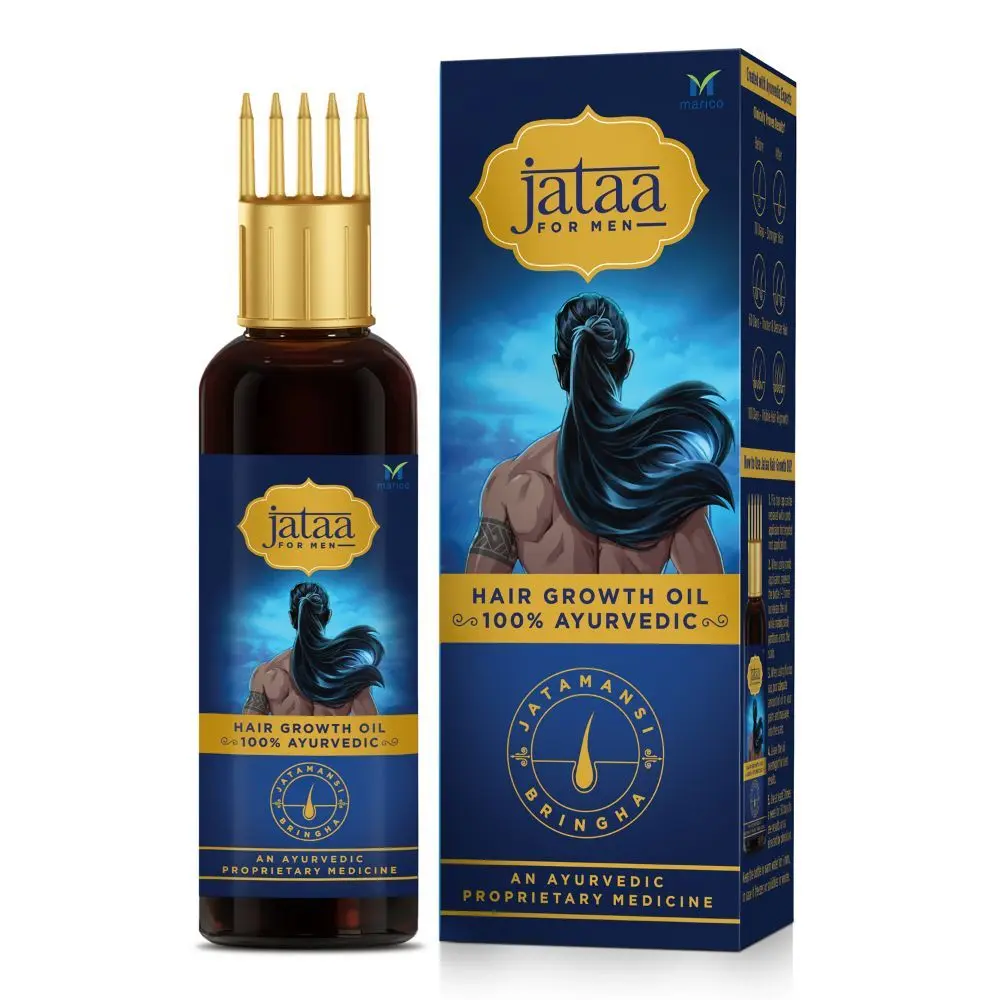 Marico Jataa For Men Hair Growth Oil | Ayurvedic oil for Hair growth and Hair fall reduction | (200 ml)