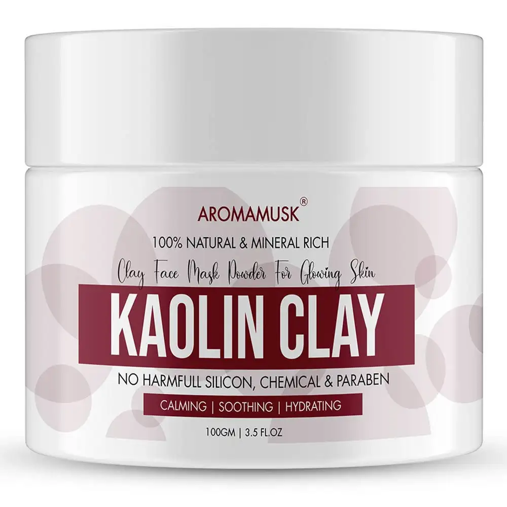 AromaMusk Kaolin Clay,  100 g  for All Skin Type