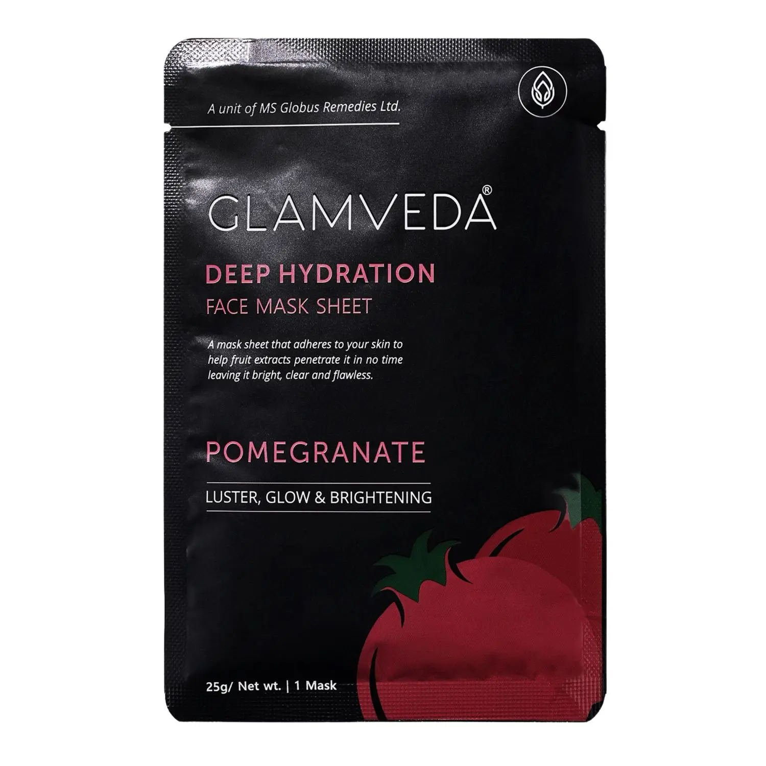 Glamveda Pomegranate Luster, Glow & Brightening Face Mask Sheet (25 g)