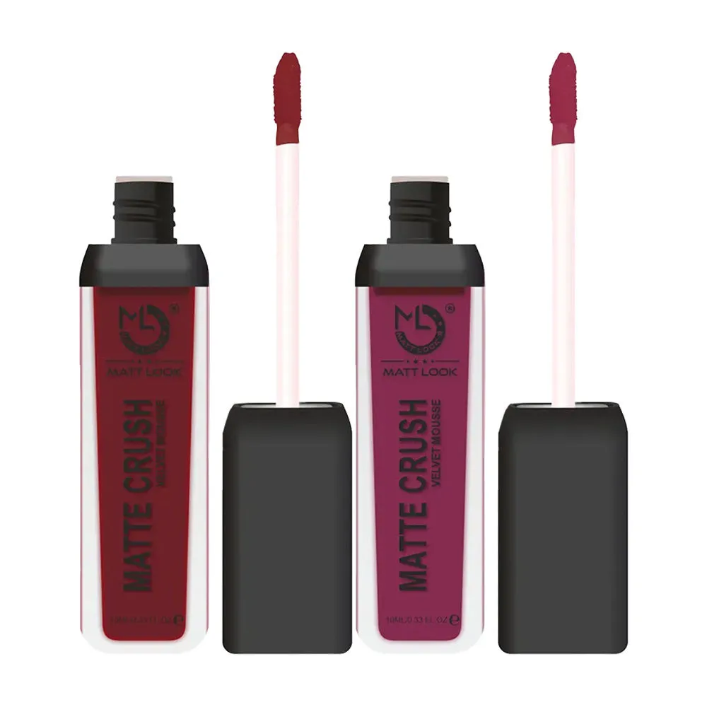 Matt look Matte Crush Velvet Mousse Lipstick Combo - 3