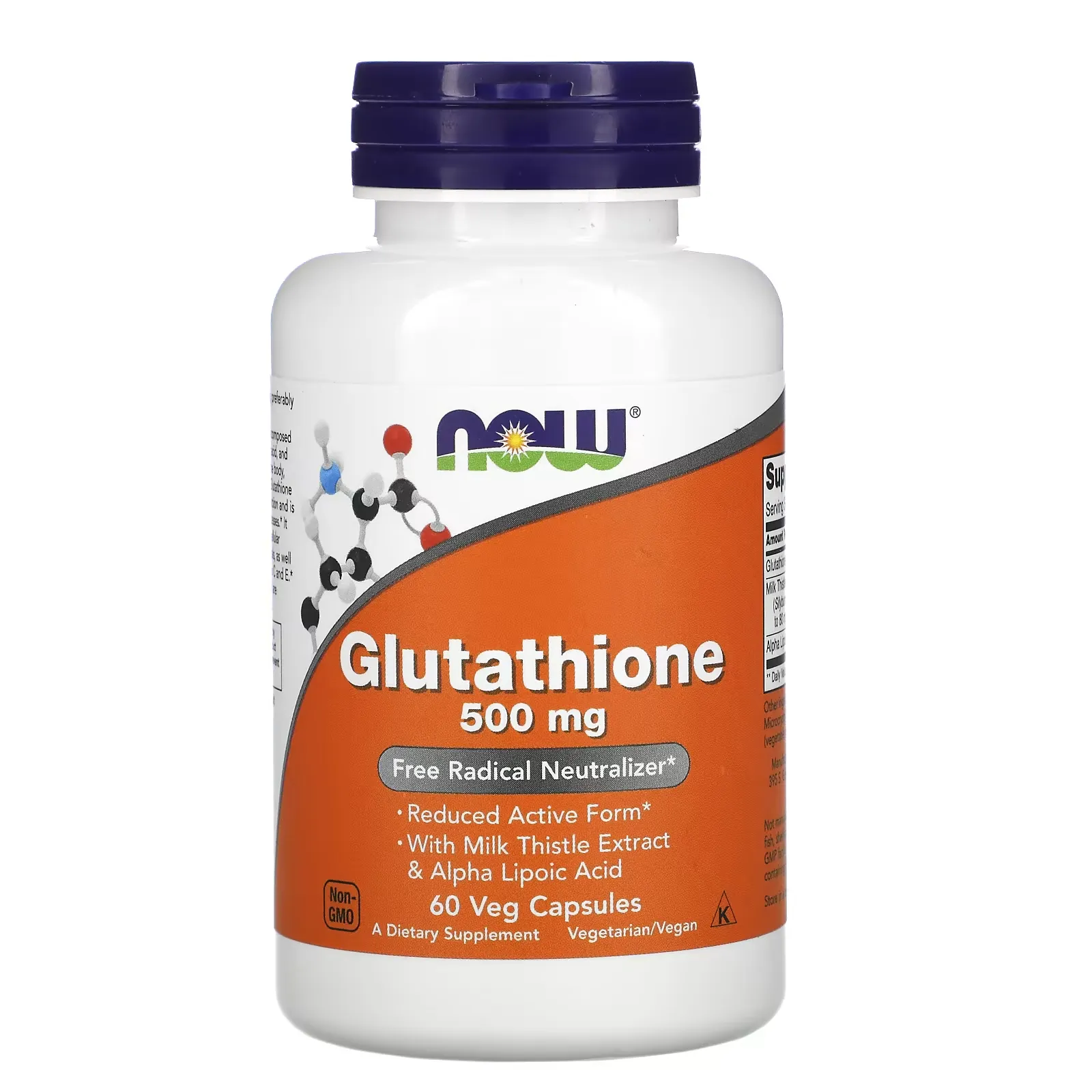 Glutathione, 500 mg, 60 Veg Capsules