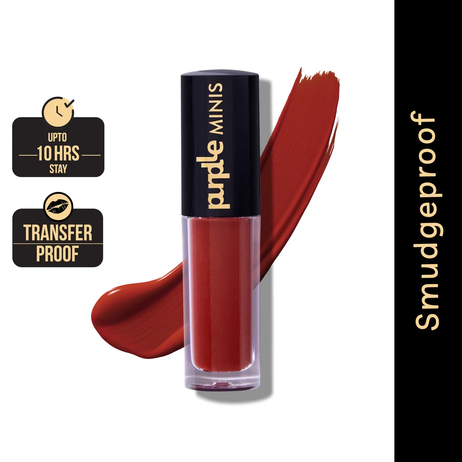 Purplle Ultra HD Matte Mini Liquid Lipstick, Maroon - My First Sitcom Binge 21 | Highly Pigmented | Non-drying | Long Lasting | Easy Application | Water Resistant | Transferproof | Smudgeproof (1.6 ml)