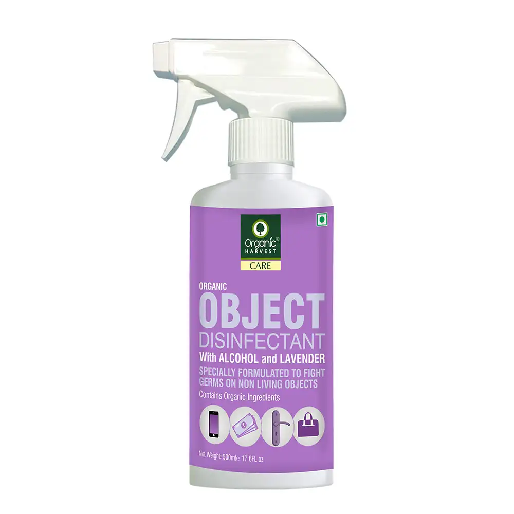 Organic Harvest Object Disinfectant,  Alcohol & Lavender  500 ml  Protection from Germs