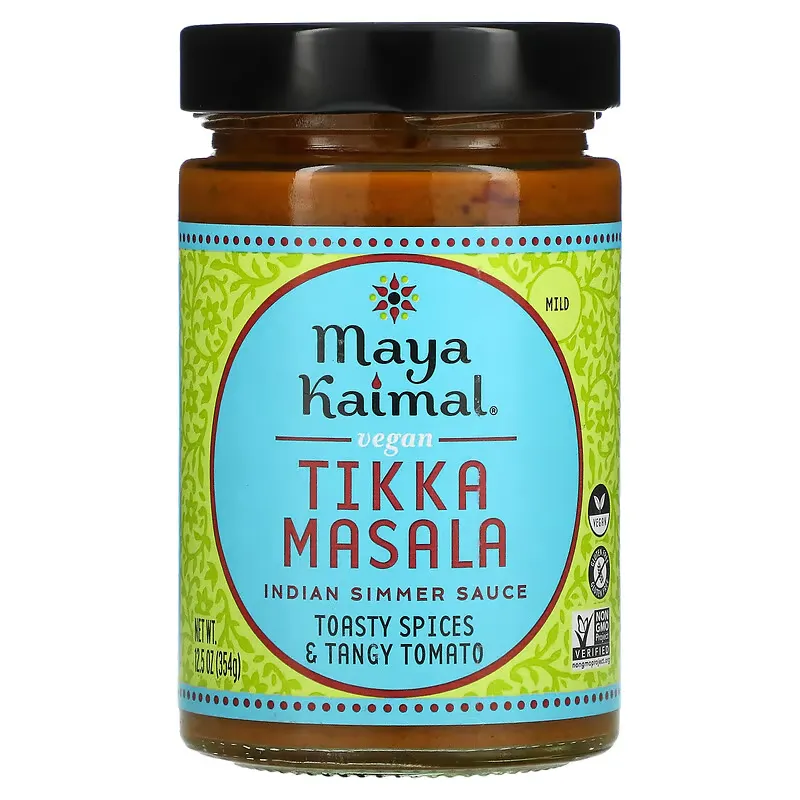 Vegan Tikka Masala, Indian Simmer Sauce, Mild, Tomato Spices & Tangy Tomato, 12.5 oz (354 g)