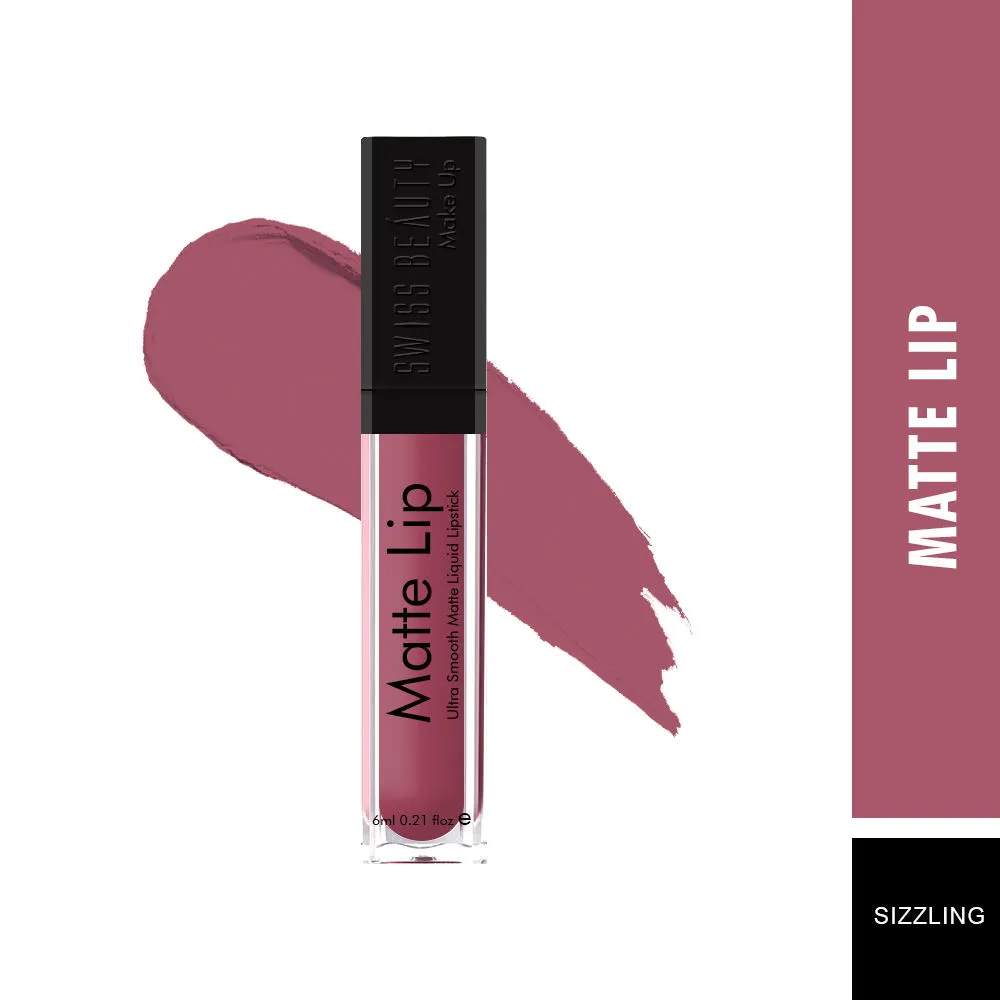 Swiss Beauty Matte Lip Ultra Smooth Matte Liquid Lipstick - 31 Sizzling