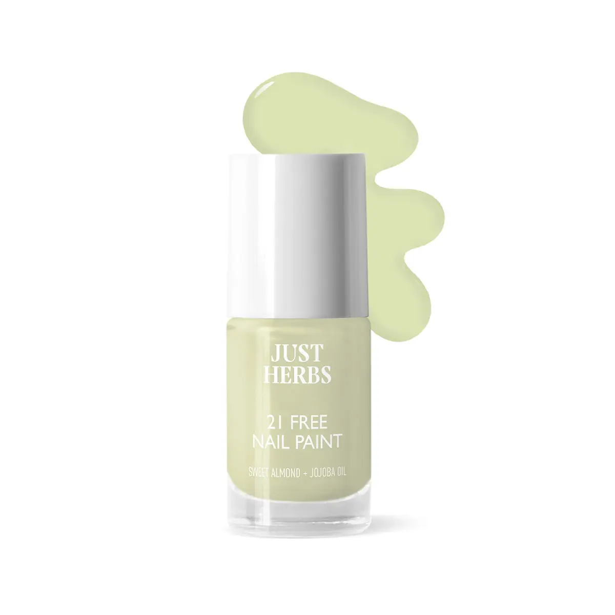 Just Herbs Nail Polish 21 Chemical Free Formula, Quick Dry, Glossy, Sage Green-6ml