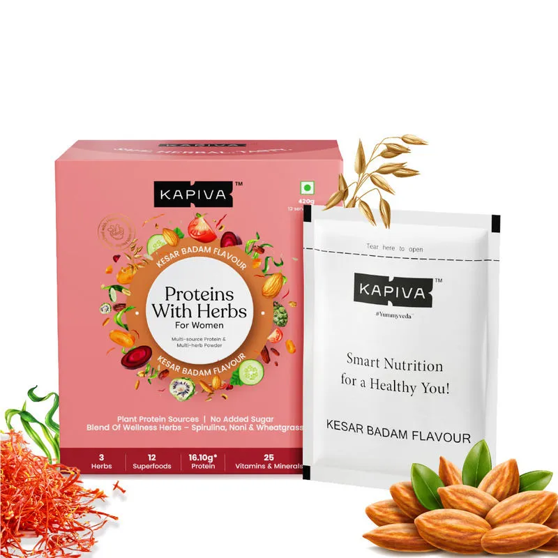 Kapiva Ayurveda Proteins With Herbs For Her - Kesar Badam Flavour