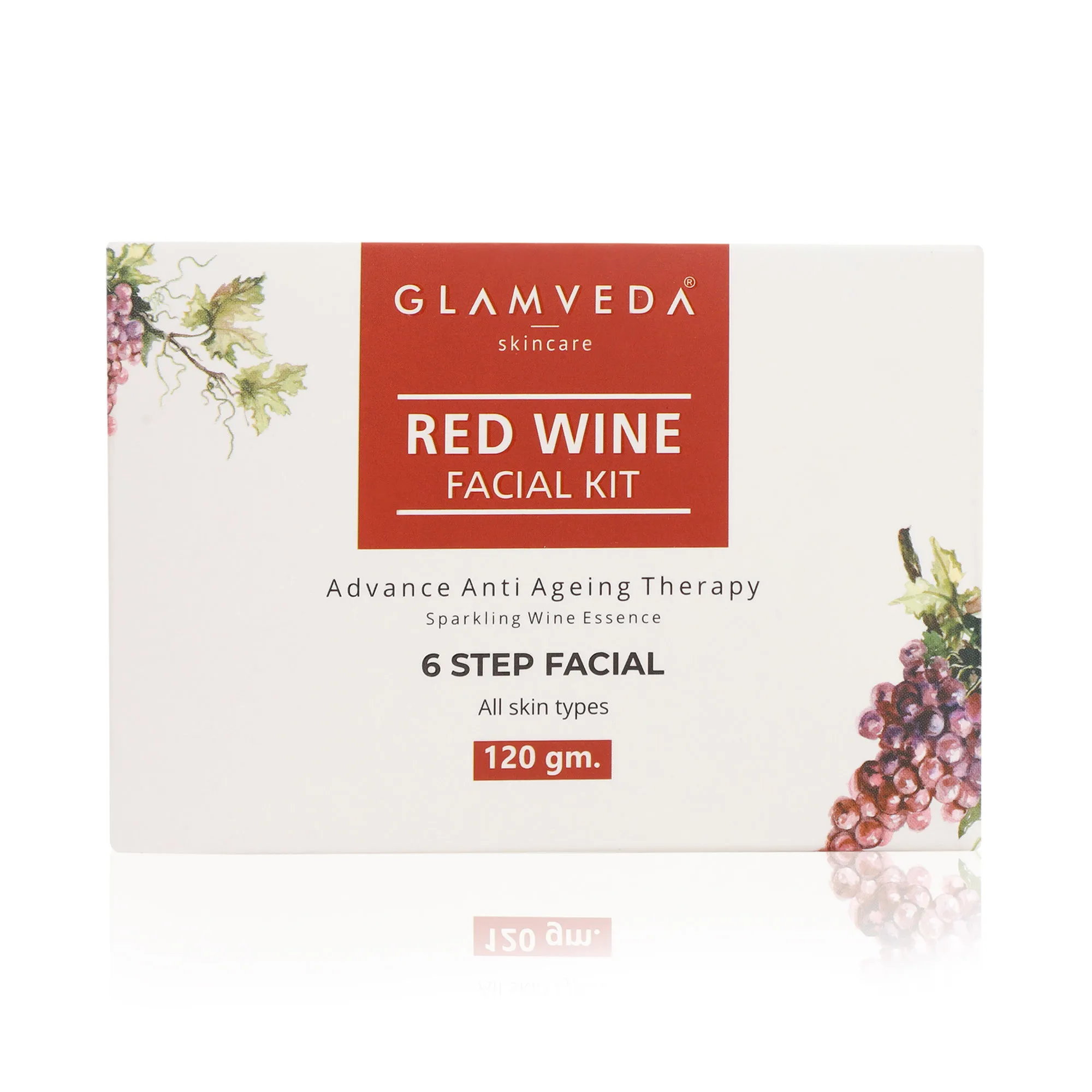 Glamveda Red Wine Advance Anti Ageing Facial Kit