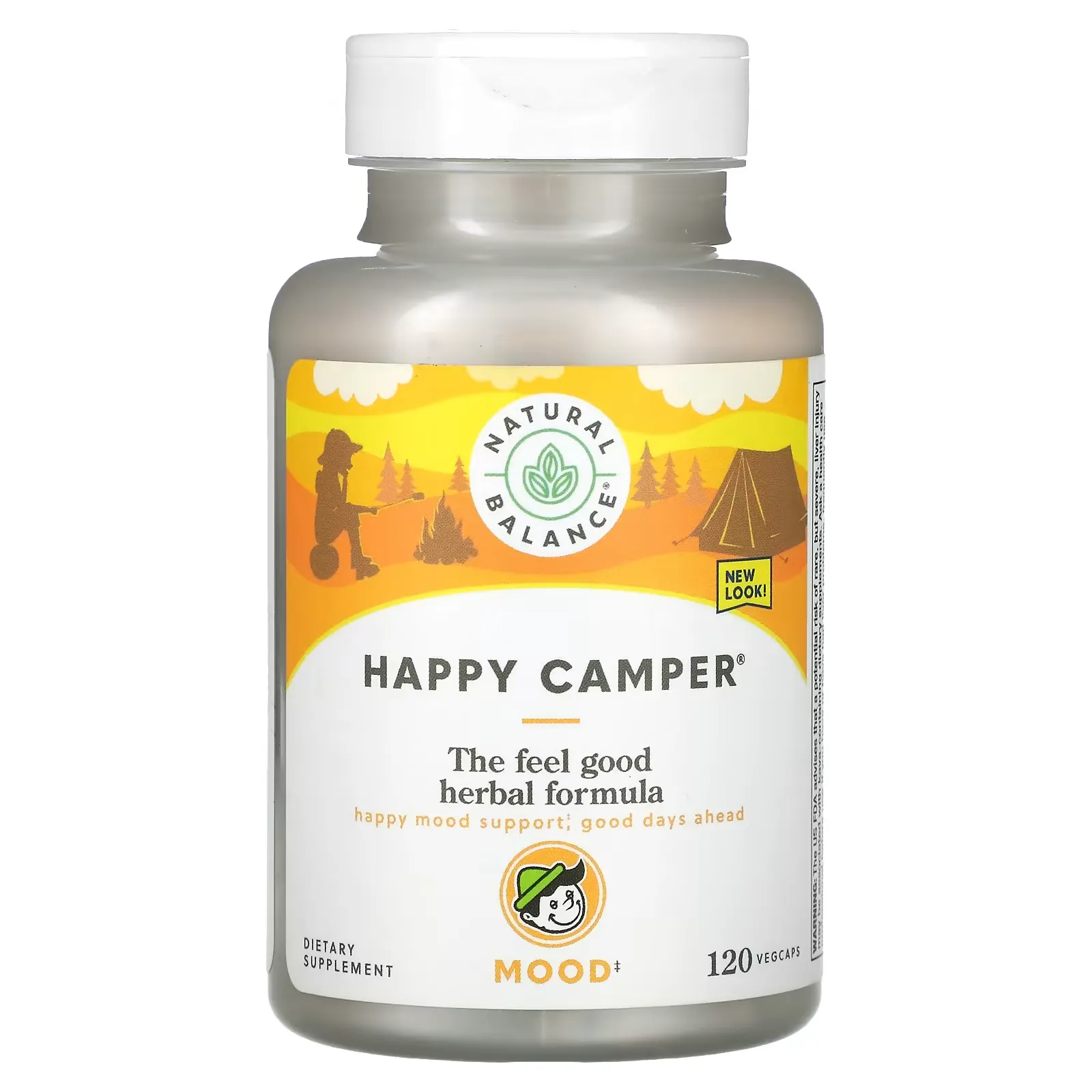 Happy Camper, Mood, 120 Vegcaps