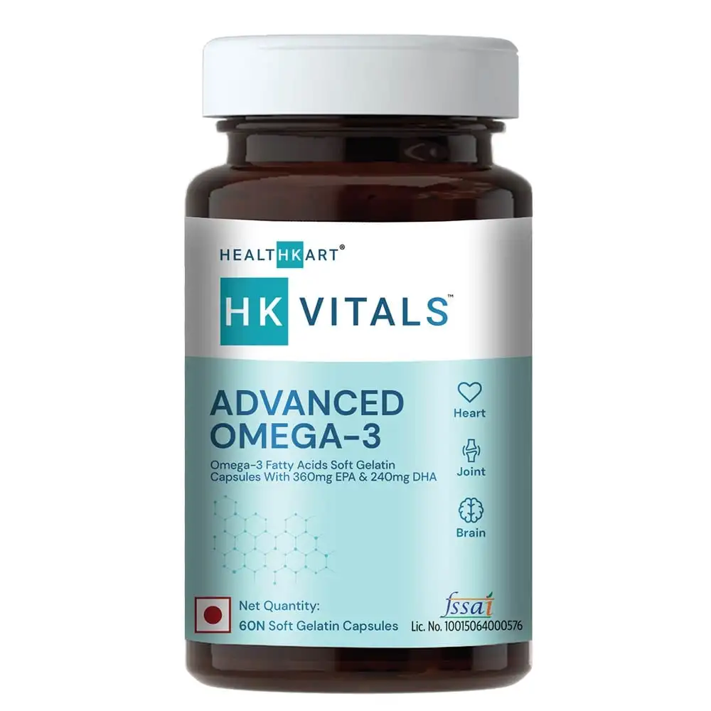 Healt Advanced Omega-3 with 360mg EPA & 240mg DHA,  60 capsules