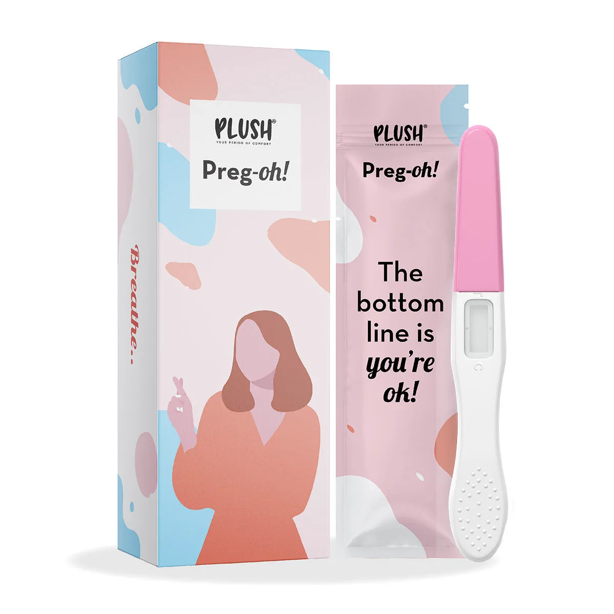 Plush Preg-oh! Midstream Pregnancy Kit Test For Women 99% Accuracy (1N)