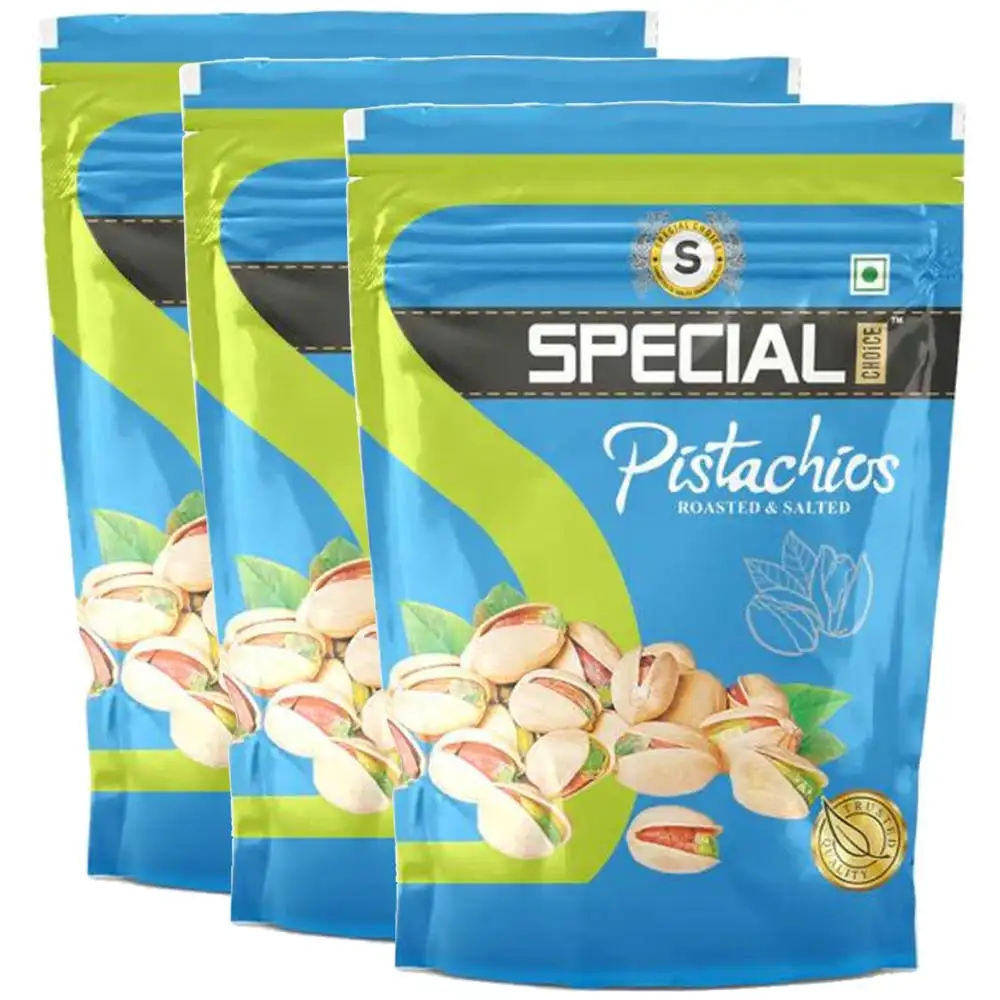 Special Choice Pistachio,  Roasted & Salted Akbari (Pack of 3)  250 g