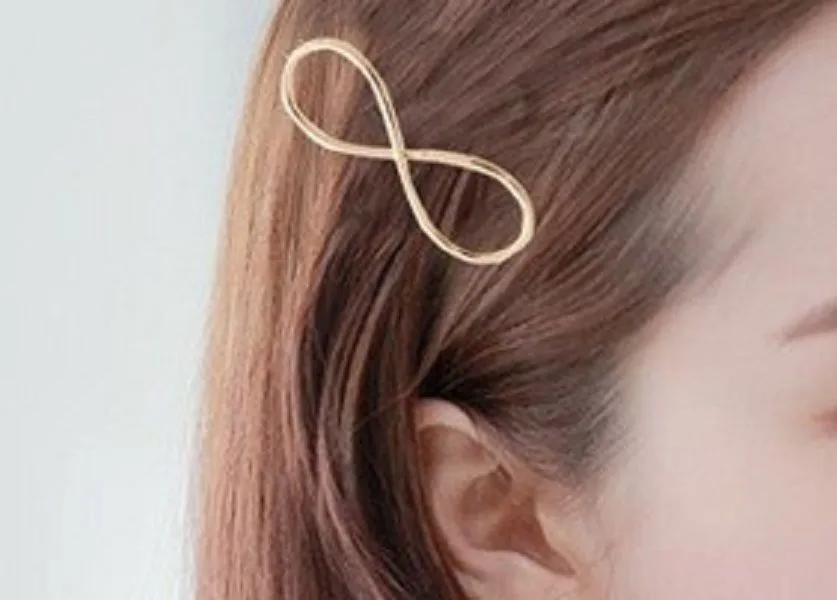 OOMPH Jewellery Gold Tone Delicate Bowknot Hairpin/Hairclip For Women & Girls