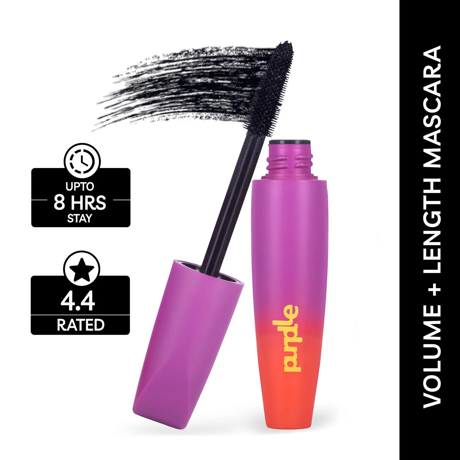 Purplle VIVIFY Max Volume + Length Mascara | Volumizing | Lenghtening | Long lasting | Smudgeproof (9.5 gm)