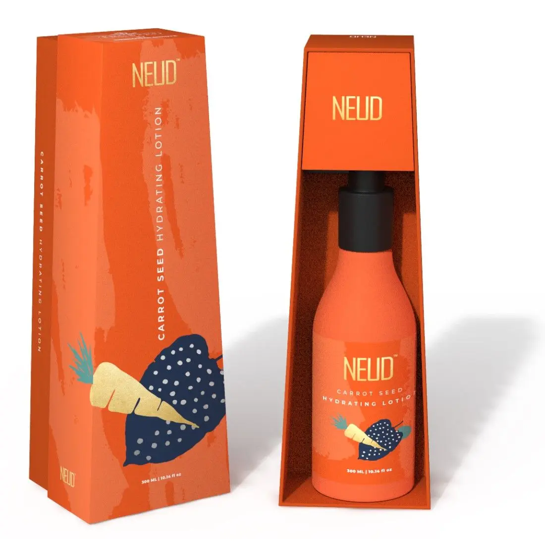 NEUD Carrot Seed Premium Hydrating Lotion for Men & Women (300 ml)