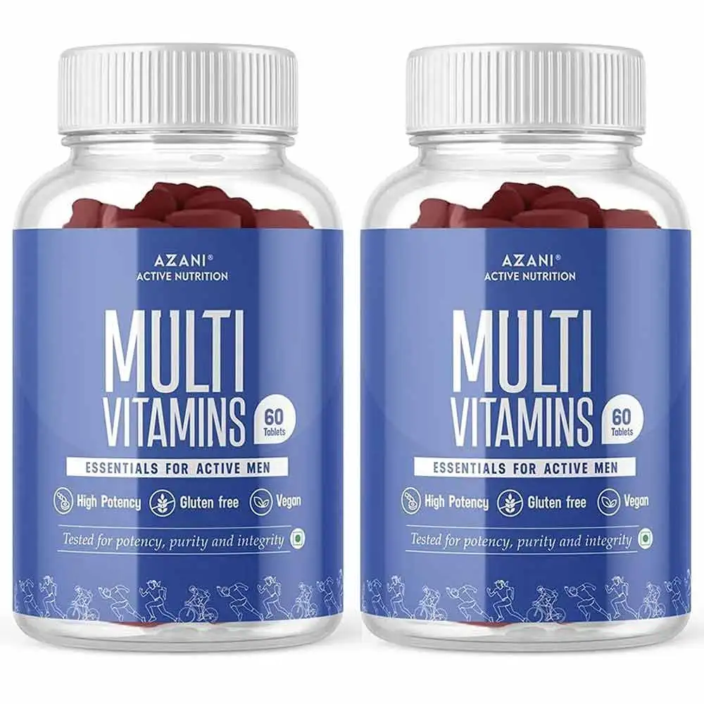 Azani Active Nutrition Multivitamin for Men,  60 tablet(s)  Unflavoured (Pack of 2)