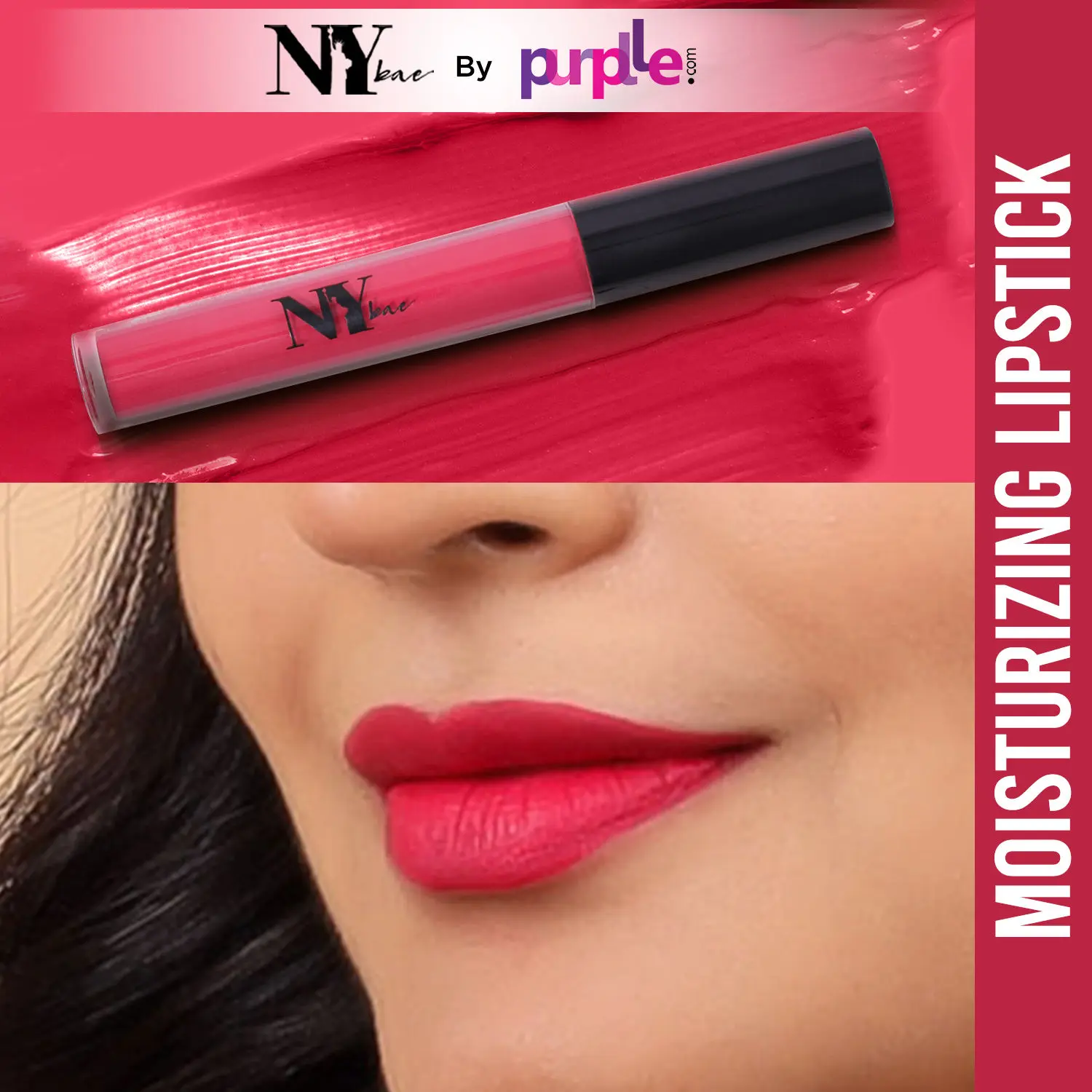 NY Bae Moisturizing Liquid Lipstick | Pink | Matte | Hydrating With Vitamin E - Carries's Big Dream 27 (2.7 ml)