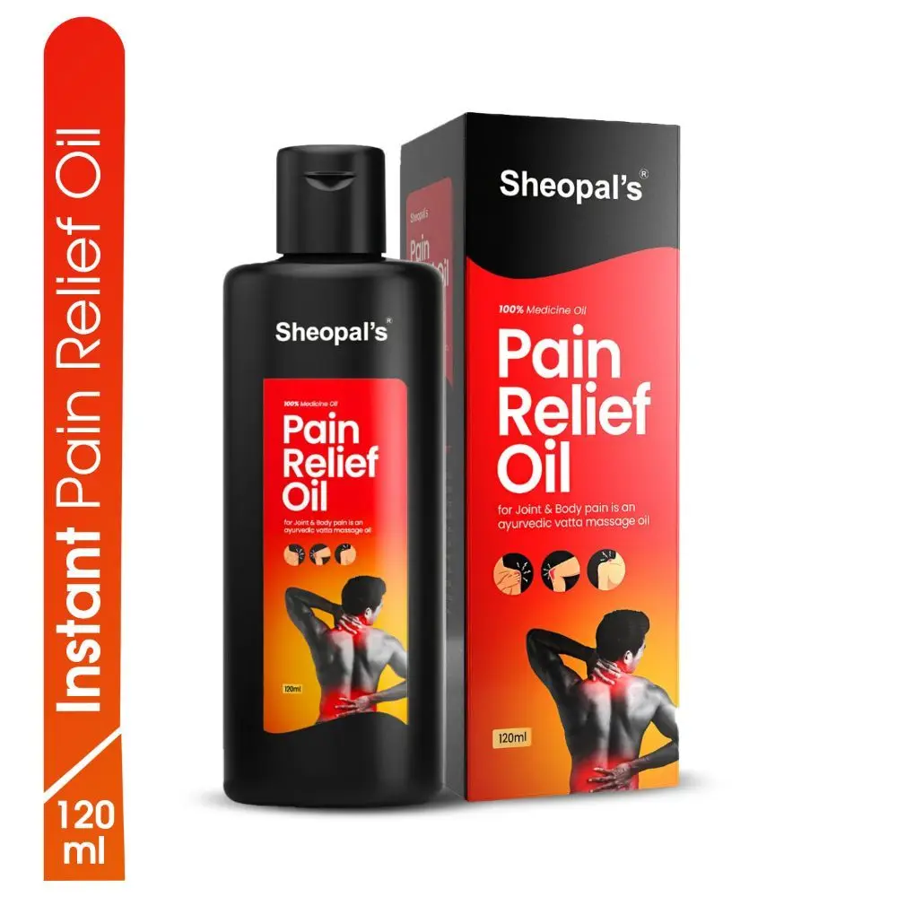 Sheopal's Pain Relief Oil | pain killer oil | joint pain |Back pain | pain oil | joint care | elbow pain | neck pain | shoulder pain | best pain oil | Ayurvedic Pain Oil | knee pain oil | Ortho Care Oil | jodon ke dard ka tel - 120 ML