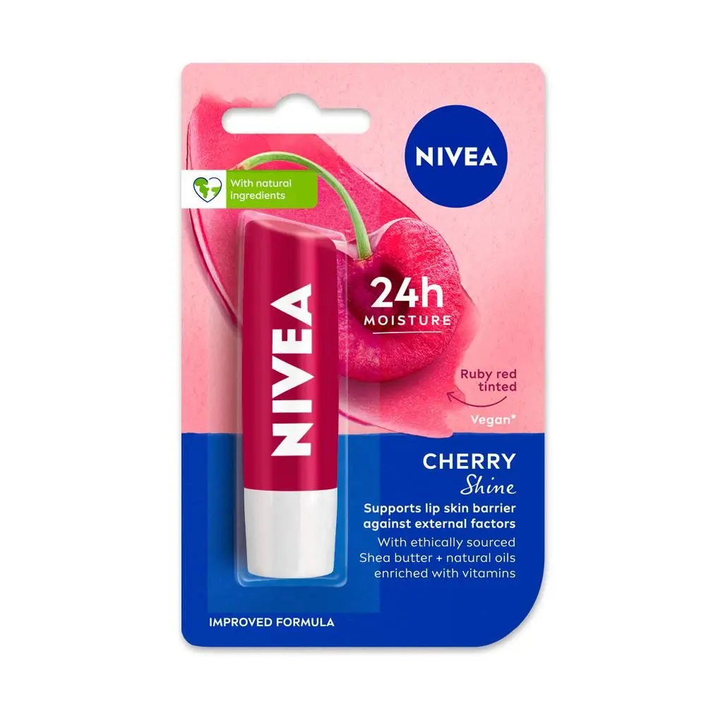 NIVEA Lip Balm Fruity Cherry Shine 4.8g